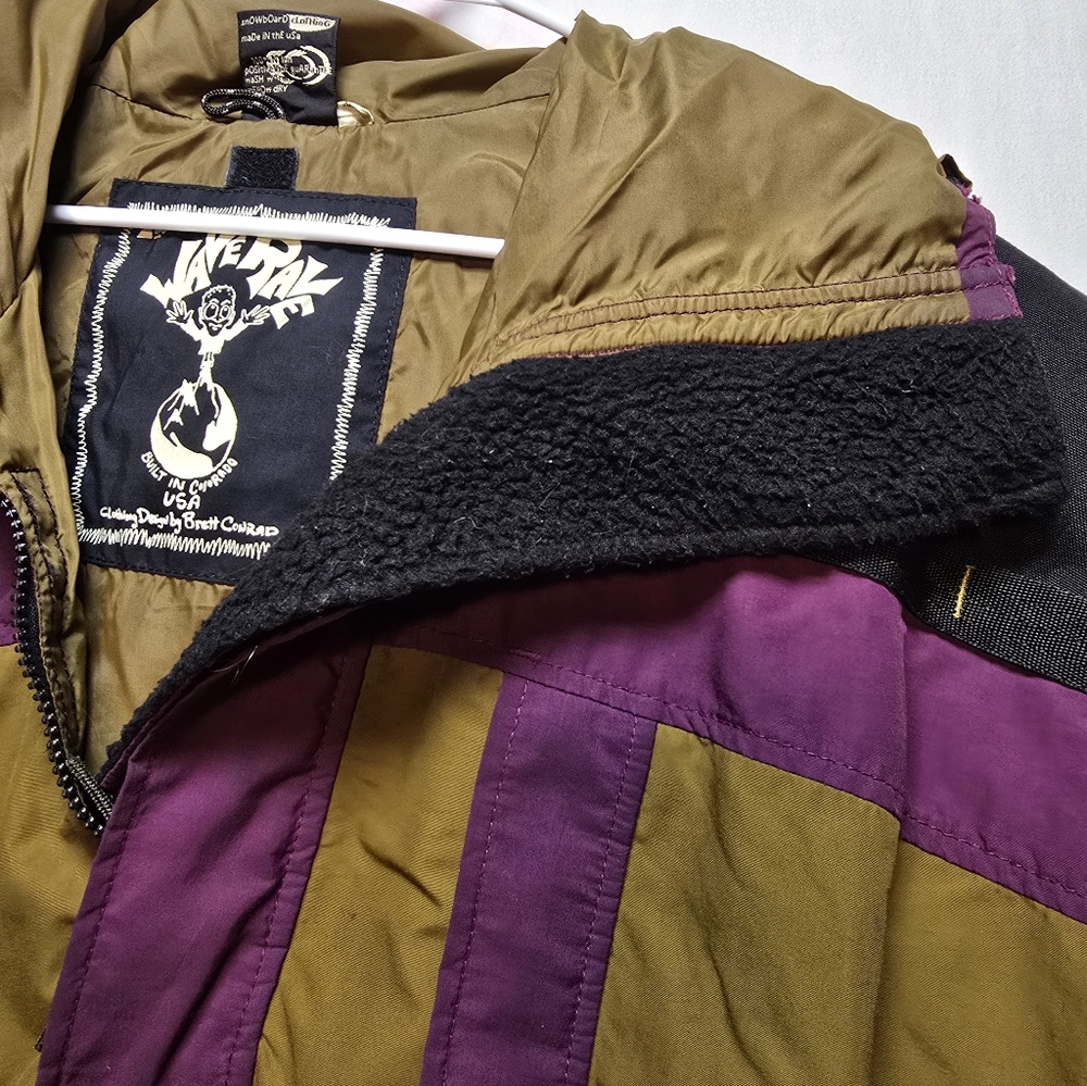 Vintage Wave Rave Snowboarding Jacket Men XL Rare Find